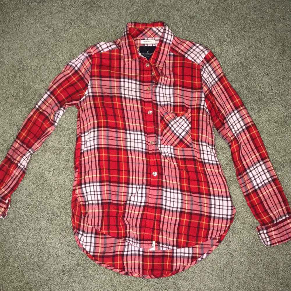 American eagle plaid shirt